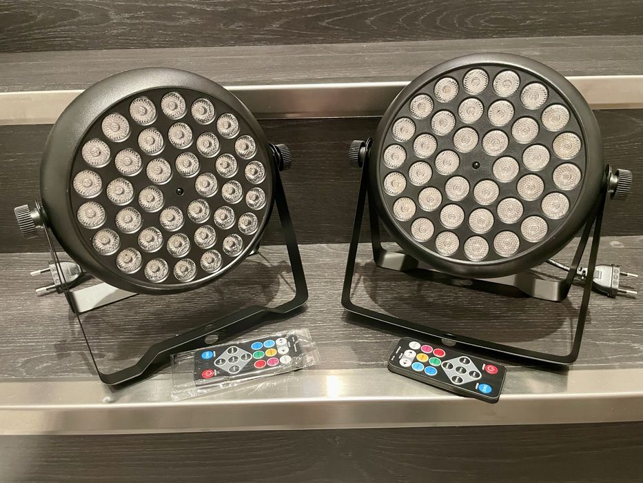 Projetor LEDs 36 com Comando RGB DMX Nível profissional