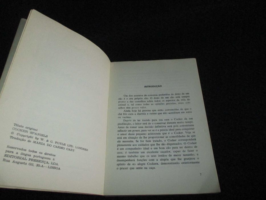 Livro Cocker Spaniels H. S. Lloyd Cultura e Tempos Livres