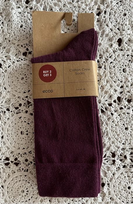 **NOWE Wizytowe ECCO BORDO SKARPETKI Męskie Bawełna 43-46