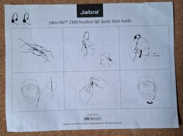 Jabra Biz 2300 - Corded Headset com jack de 3.5mm