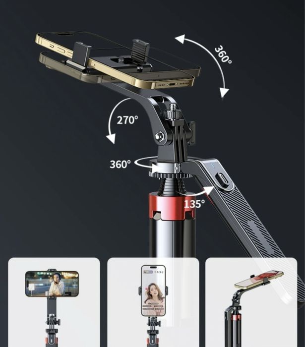 Стійка для телефону  P195 1.8м штатив, Selfie Stick , трипод