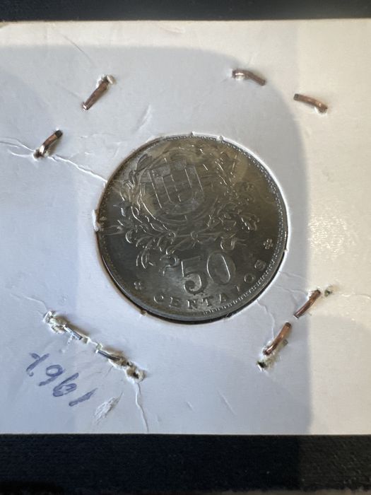 Moeda de 50 centavos 1967 flor de cunho