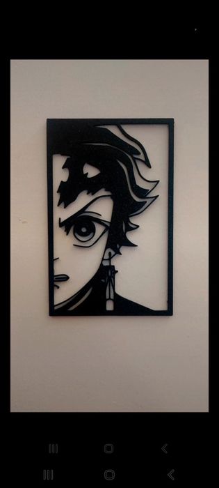 Conjunto 5 quadros Demon Slayer