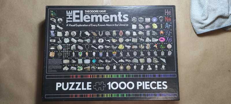 Conjunto de 6 puzzles de 1000 peças