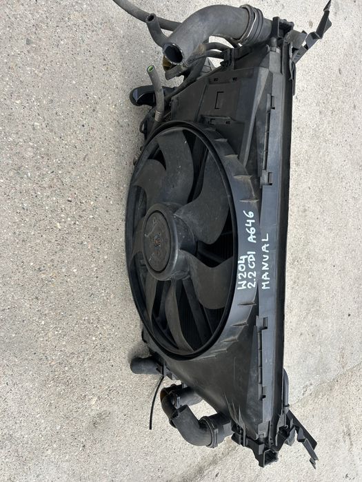 mercedes W204 2.2 cdi A646 komplet chlodnic z wentylatorem MANUAL