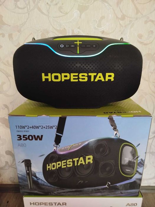 Hopestar A80 350W Bluetooth колонки чорные (Оригинал)