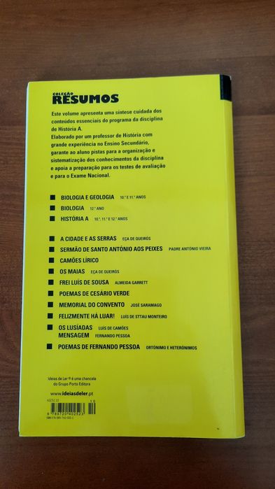 Livro de resumos História A 12° ano