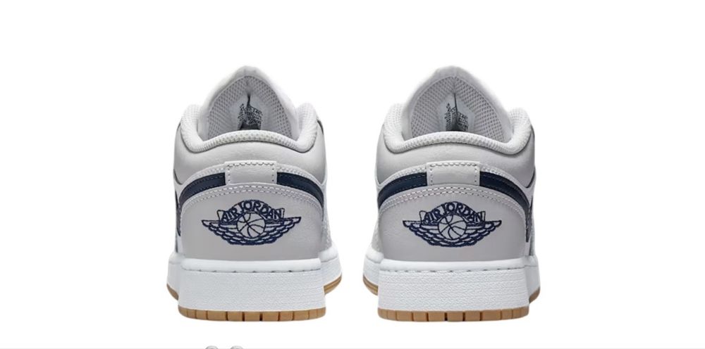 Air Jordan 1 Low (GS) White/Midnight Navy 40