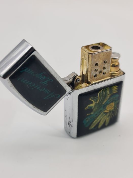 Zippo-Style Lighter with American Eagle Design