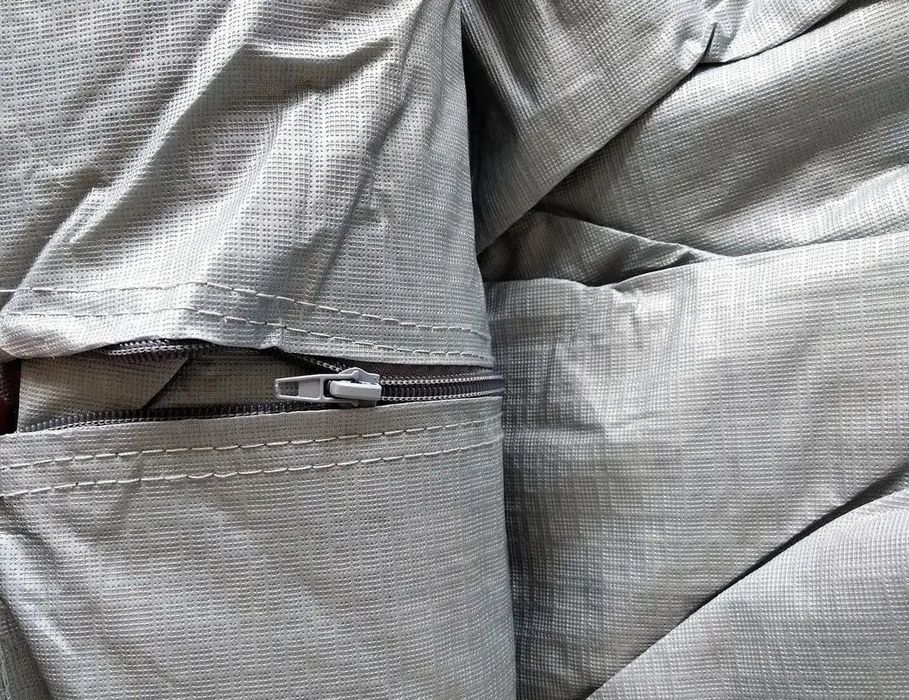Тент з підкладкою PEVA+PP Cotton на авто накидка СЕДАНИ L водонепроникний чехол кармани / молнія /котонова основа