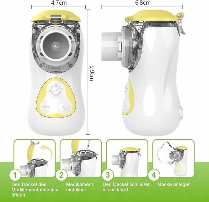 Inhalator FEELLIFE dla dzieci i dorosłych Biało-szary