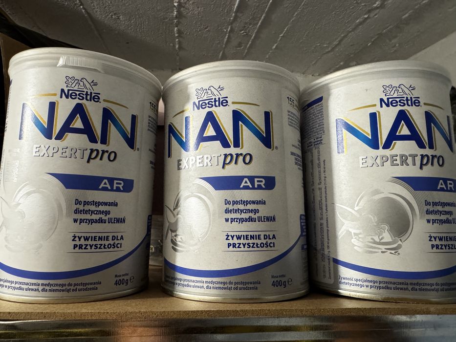 3x Nan expertpro Ar  400g Mleko dla ulewujacego niemowlęcia