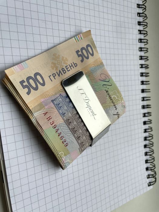 Денежный зажим ST Dupont. Новый. Зажим для купюр, банкнот