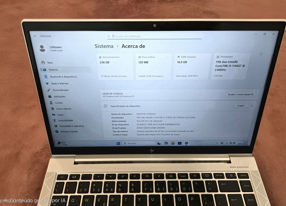 PC Portatil HP Elitebook 840 G8