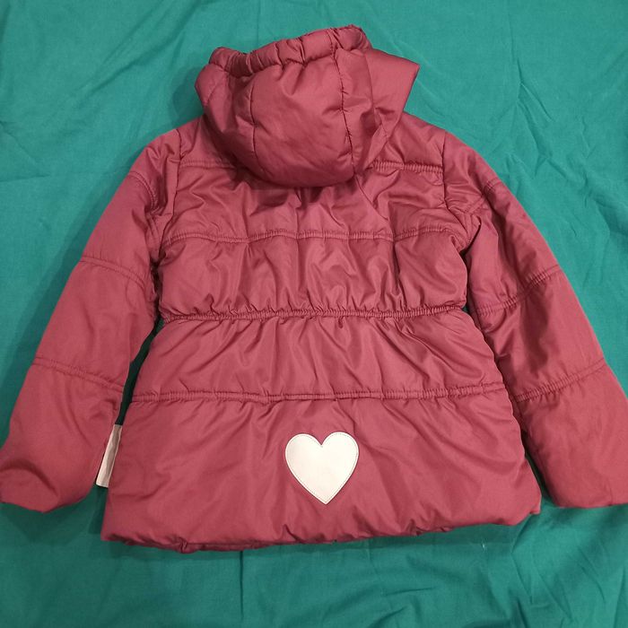 Kurtka dziewczęca 104 zebra  kolor ciemny różowy