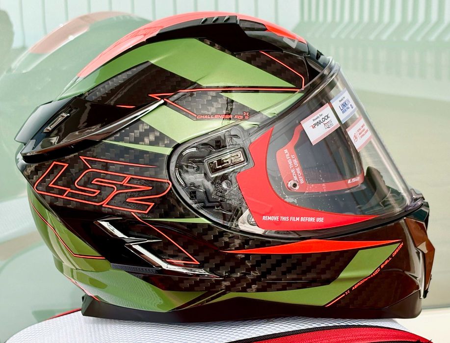 Capacete NOVO Carbono Total LS2 Challenger Fold (50% DESCONTO) Tam. S