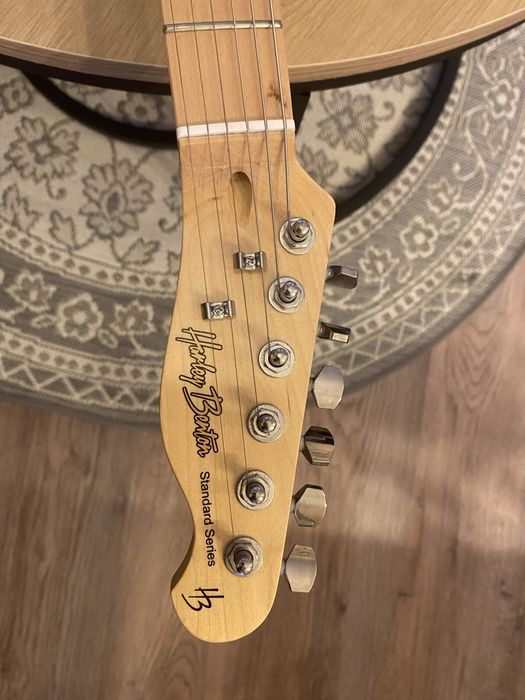 Gitara harley benton niebieska pluz wzmacniacz