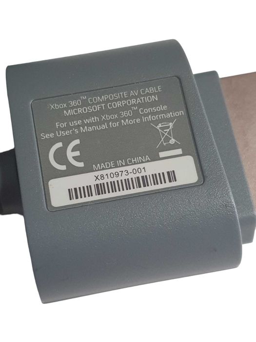 Oryginalny Kabel Chinch AV COMPOSITE Xbox 360 Microsoft