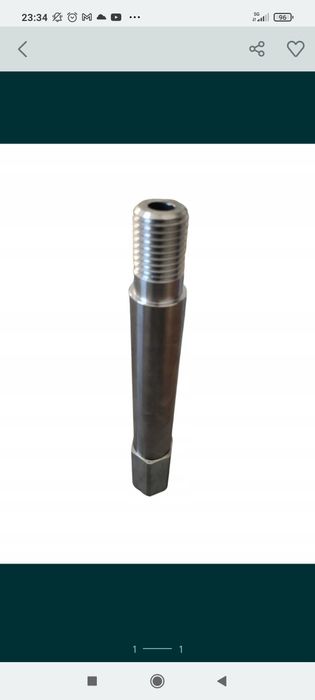 Przedłużka  do wiertnicy otwornicy 50 cm  1.1/4"