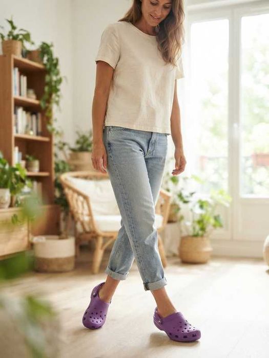 Фіолетові крокси Crocs унісекс, розмір 27 см (W 10-11/ M 8-9)