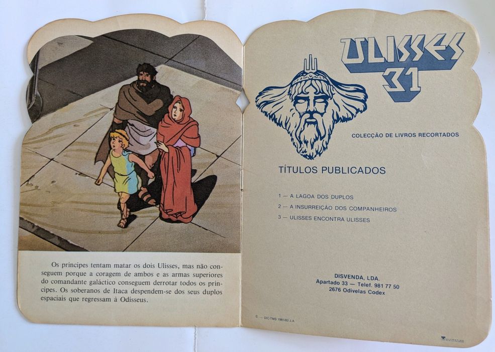 Livro de aventura "Ulisses 31, Ulisses encontra Ulisses", n*3, Disvenda
