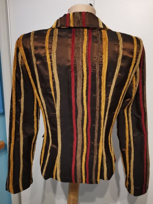 Marynarka damska Please rozm M, pasy, vintage