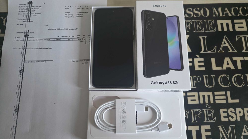 SAMSUNG A36 5G NOWY NIEUZYWANY Euro-Net gwar.producenta 24M!BEZ BLOKAD !komplet