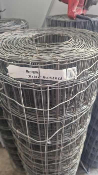 Rede  1,20 × 25 MT Eletrosoldada Zincada , vedação
