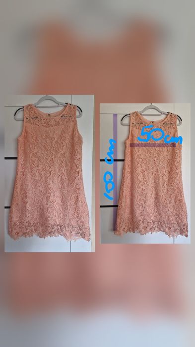 Sukienka pudrowy róż