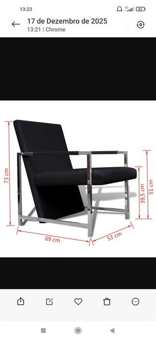 Cadeiras estilo moderno