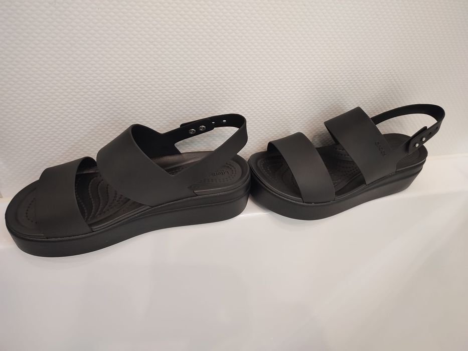 Czarne Sandały Crocs