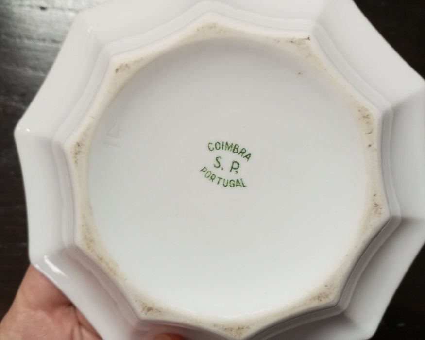 Serviço de jantar 12 pessoas porcelana S.P. Coimbra