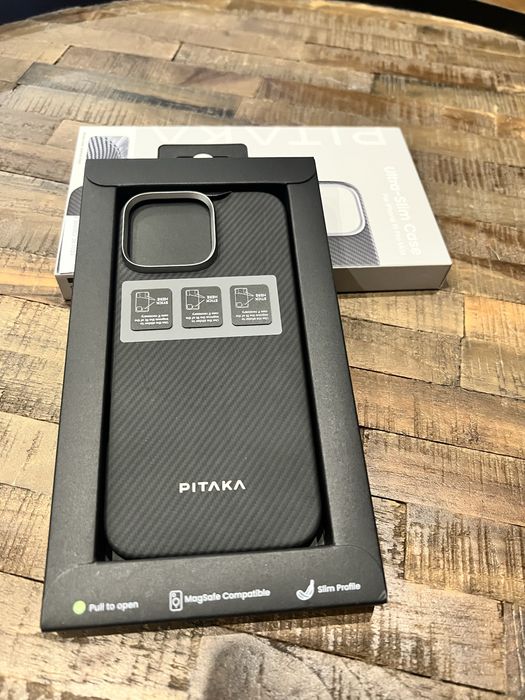 Чохол Pitaka Ultra-Slim Case 600D Twill MagEZ для Apple iPhone 16 Pro Black/Grey