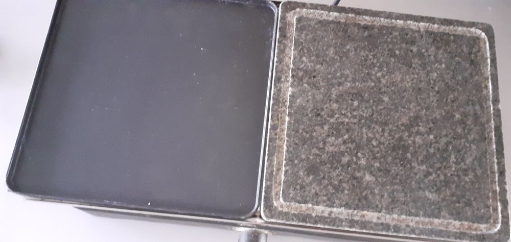 Grelhador duplo pedra e chapa