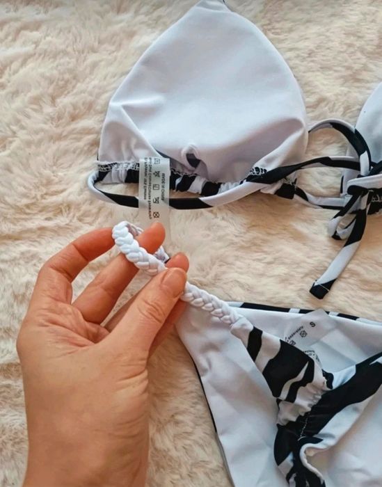 Nowy strój kąpielowy bikini, dwuczęściowy zebra