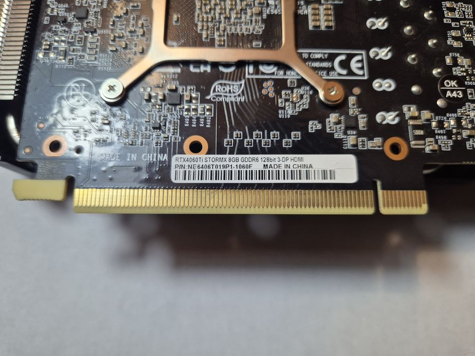 Відеокарта RTX 4060TI 8GB GDDR6(samsung)