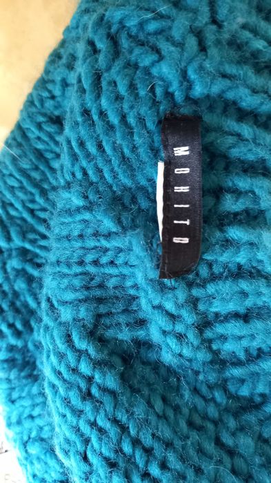 Turkusowy komplet czapka Mohito szal Top Secret