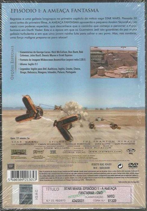 Star Wars I: A Ameaça Fantasma (edição 2 DVD)