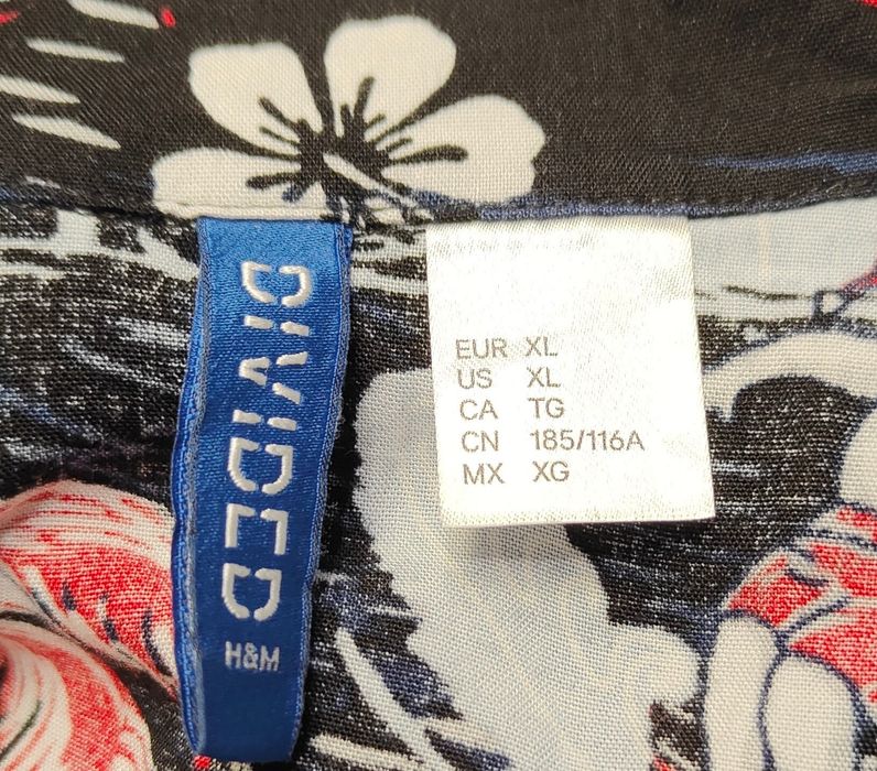 Wr) H&M oryginalna koszula krótki rękaw hawajka Roz.XL