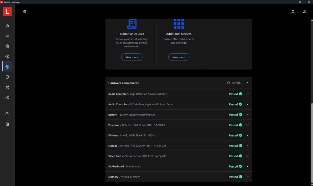 Lenovo Legion 5 Pro 16IAH7H Intel Core i7-12700H/16GB/500SSD/RTX 3070
