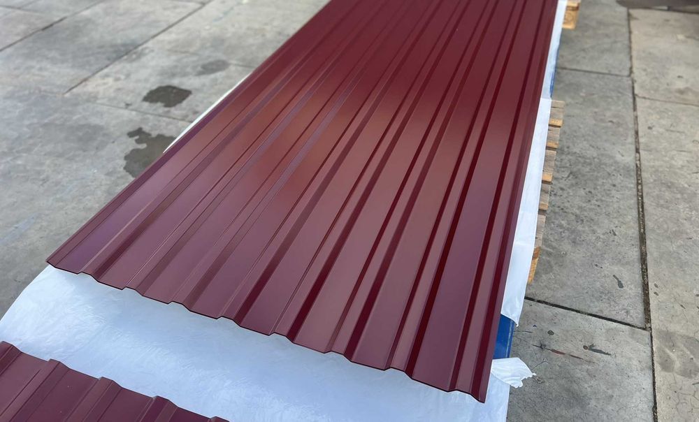 Blacha trapezowa T18 - CZERWONE WINO - Blacha cięta na wymiar!