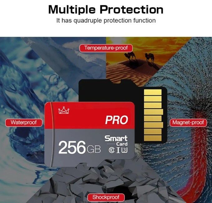 Карта пам'яті microSD 256ГБ з адаптером
