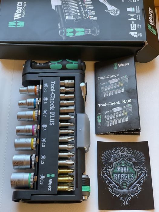 Wera 056490 39pce 1/4"Dr Tool Check Plus Набор инструментов