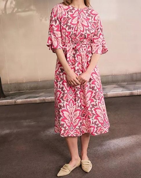 B.P.C sukienka midi we wzory 48.