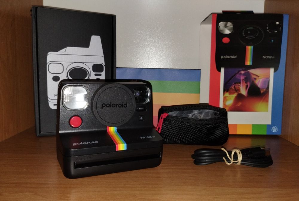 Aparat Polaroid now+ natychmiastowy retro czarny prezent y