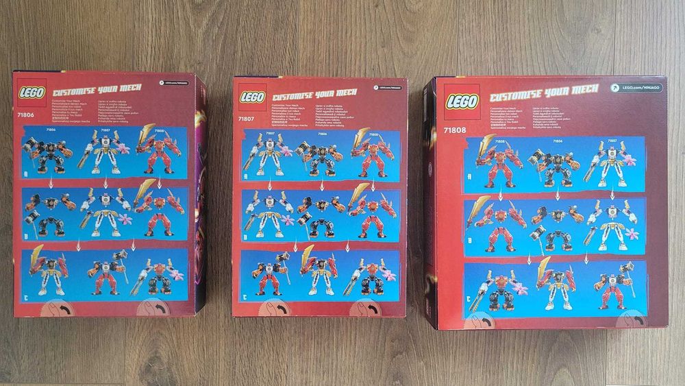 LEGOS 71806, 71807 e 71808. Novos e Selados