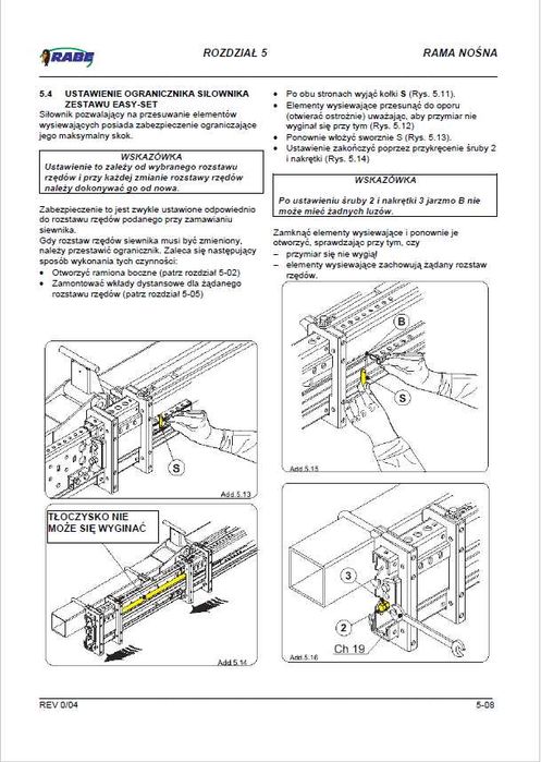 Instrukcja obsługi Siewnika Rabe Monoseed MS 8230