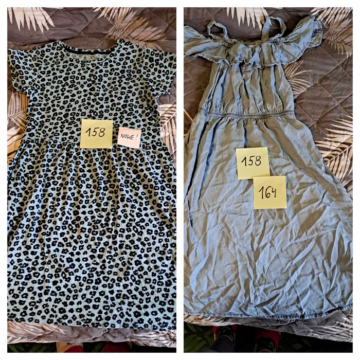 Sukienka dziewczęca hiszpanka krótki rękaw 158 164 Stan bdb Smyk.