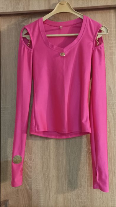 Różowa bluzka La Monne  lycra