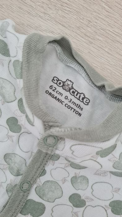 Śpiochy pajacyki śpioszki piżamka 62 ze stopkami